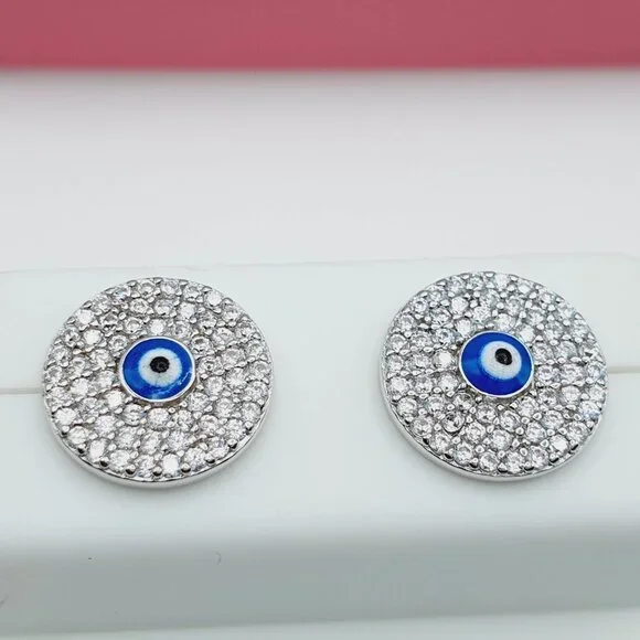 "925 Sterling Silver Cubic Zirconia Earrings, U19254552 - Picture 8 of 9